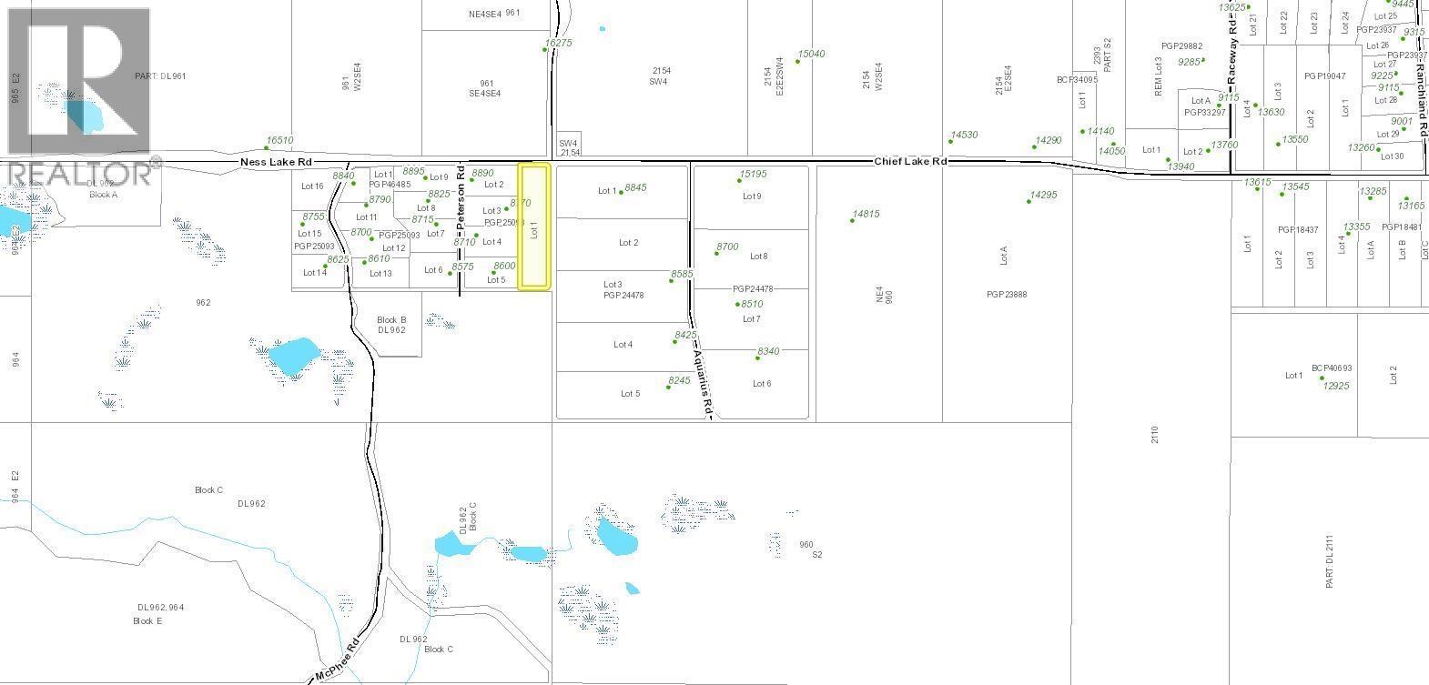 Dl 962 Ness Lake Road, Prince George, BC