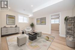 Basement Playroom. Digitally Staged. -