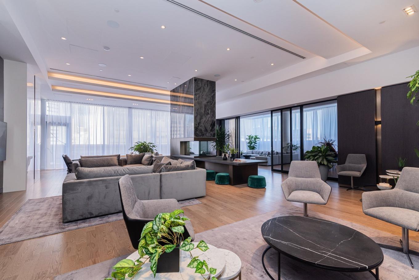 Salle communautaire - 3508-720 Rue St-Jacques, Montréal (Ville-Marie), QC - Indoor Photo Showing Living Room