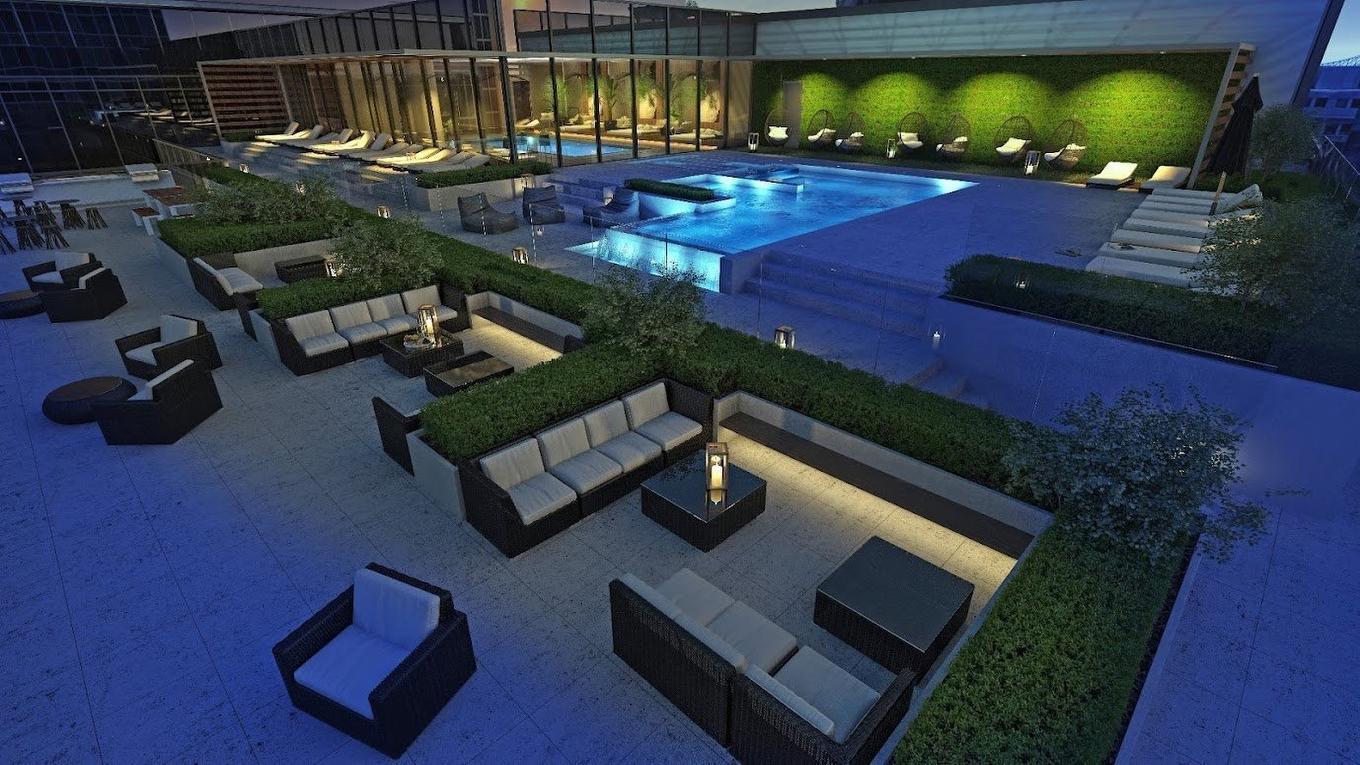 Extérieur - 3109-720 Rue St-Jacques, Montréal (Ville-Marie), QC - Outdoor With In Ground Pool With Backyard