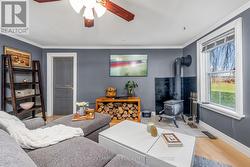 Living room before new woodstove (see next) -