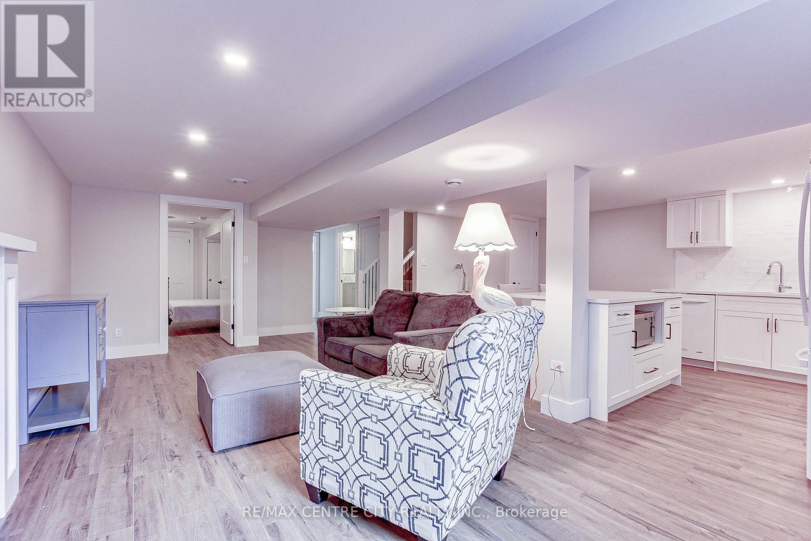 Lower - 329 Smith Street, Central Elgin (Port Stanley), ON - Indoor Photo Showing Living Room With Fireplace