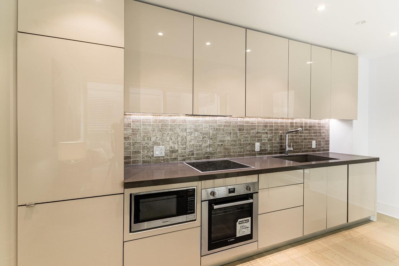 Cuisine - 1904-1188 Av. Union, Montréal (Ville-Marie), QC - Indoor Photo Showing Kitchen With Upgraded Kitchen