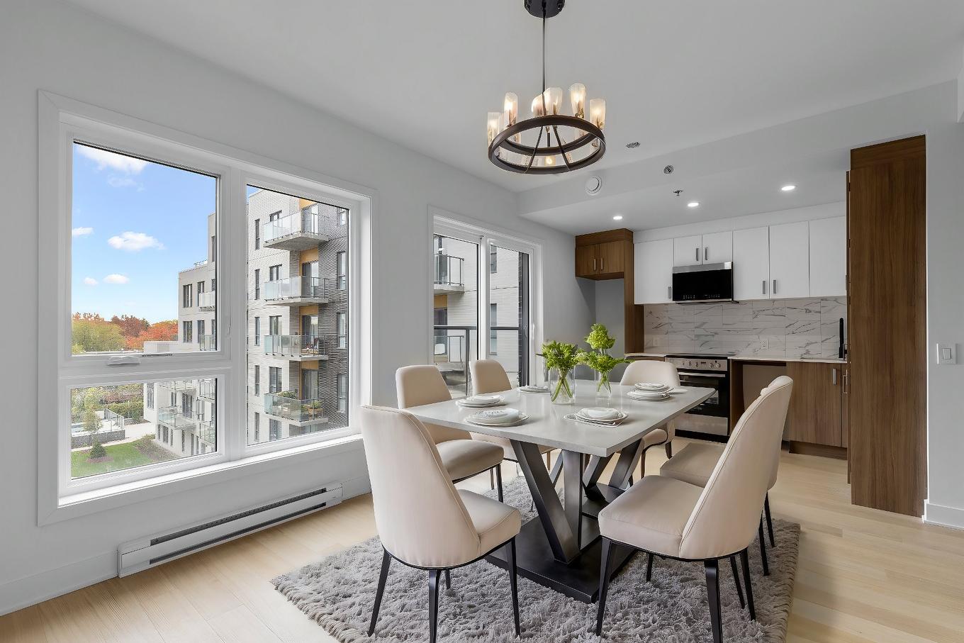 Salle à manger - 602(1)-2030 Rue Lucien-Thimens, Montréal (Saint-Laurent), QC - Indoor Photo Showing Dining Room