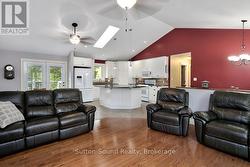 Open concept kitchen, dining and living room -