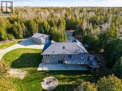 drone view from the back -