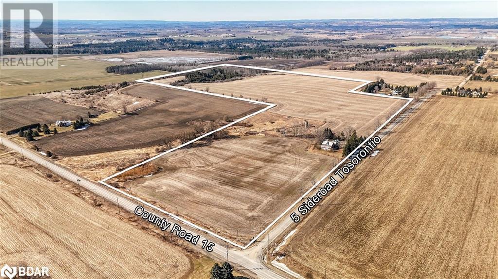 Birds eye view of property featuring a rural view - 7369 5Th Sideroad Side Road, Adjala-Tosorontio, ON