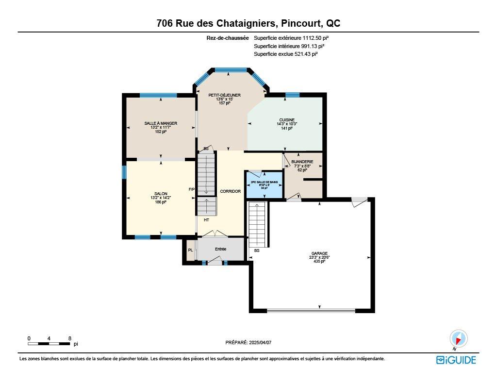 Plan (croquis) - 706 Rue Des Châtaigniers, Pincourt, QC - Other