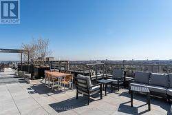 Rooftop patio view -