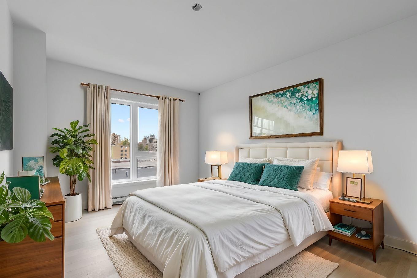Chambre à coucher principale - 415-2030 Rue Lucien-Thimens, Montréal (Saint-Laurent), QC - Indoor Photo Showing Bedroom