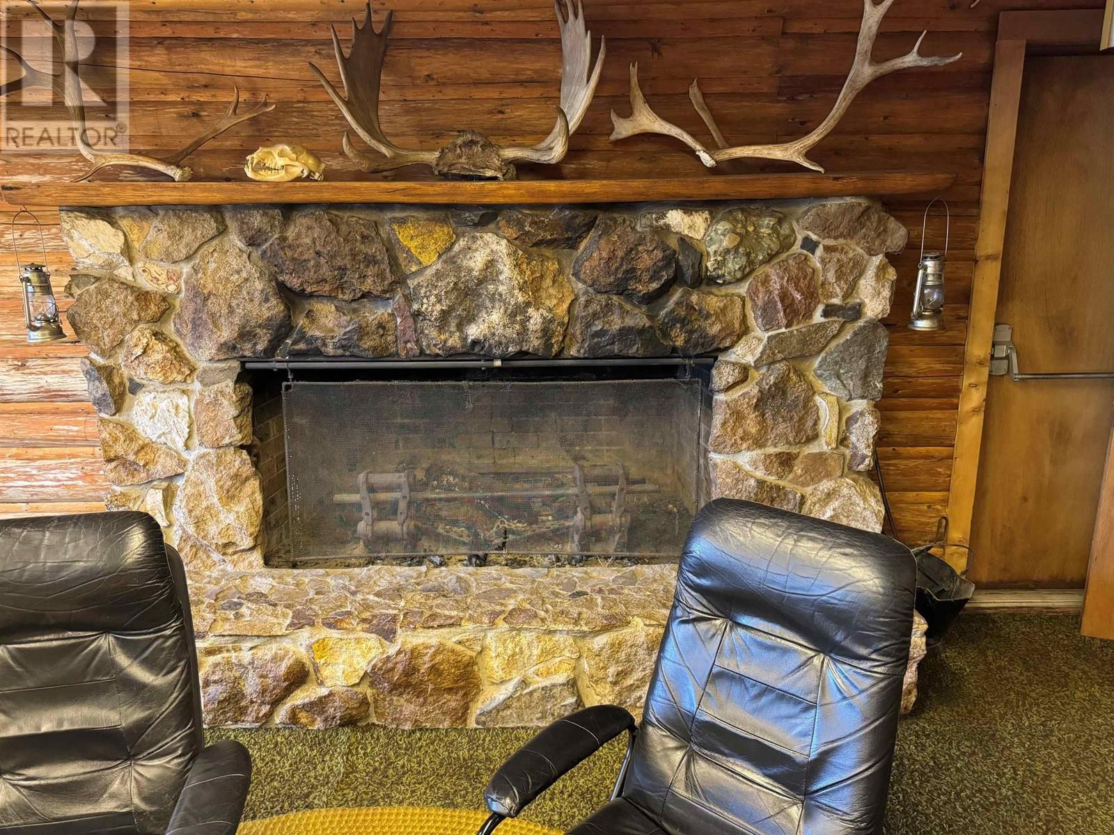 2500 500 Road, Vanderhoof, BC - Indoor With Fireplace