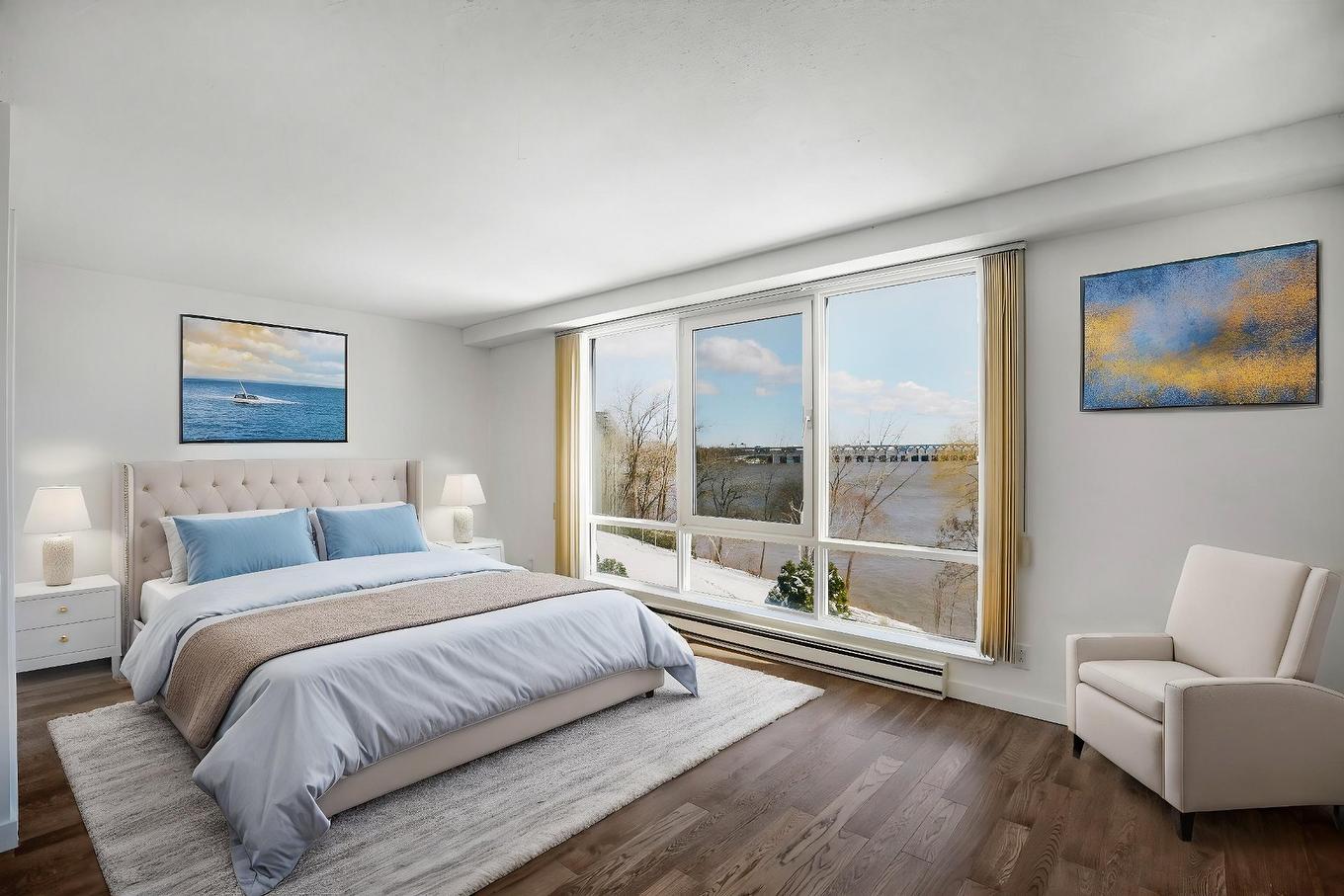 Chambre à coucher principale - 320-150 Rue Berlioz, Montréal (Verdun/Île-Des-Soeurs), QC - Indoor Photo Showing Bedroom