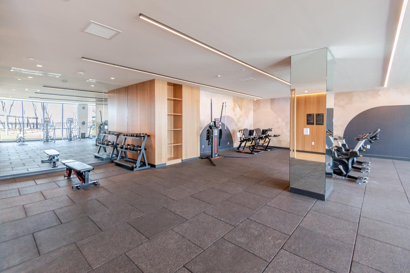 Salle d'exercice - 2703-399 Rue De La Rotonde, Montréal (Verdun/Île-Des-Soeurs), QC - Indoor Photo Showing Gym Room