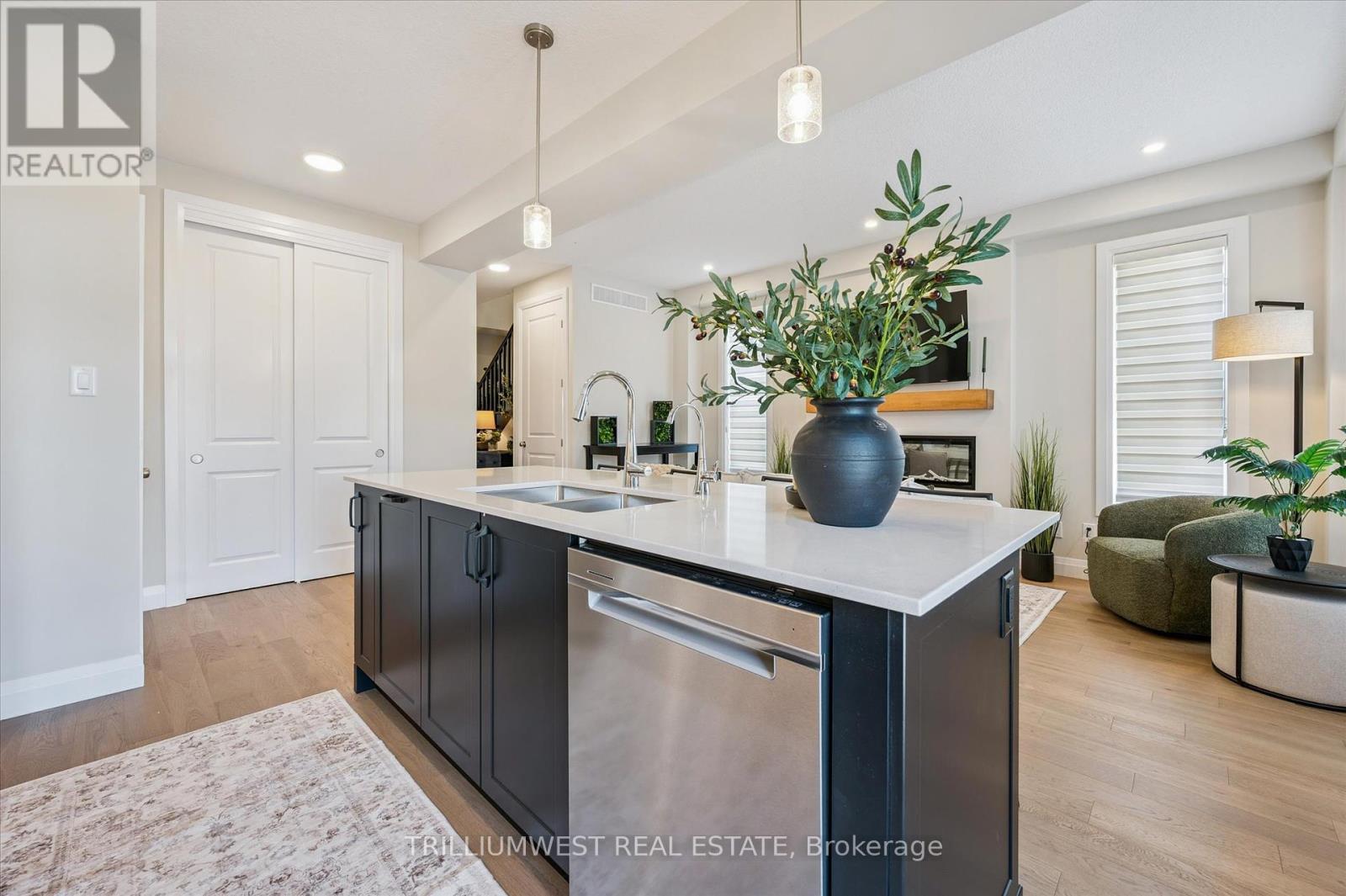 113 Catherine Street, Wilmot, ON - Indoor Photo Showing Kitchen With Double Sink