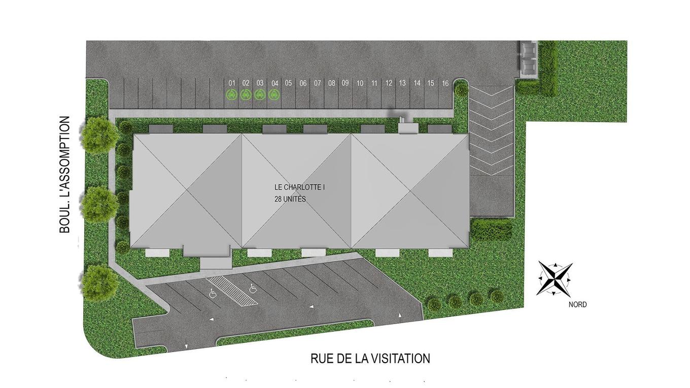 Parking - 3-675 Rue De La Visitation, Saint-Charles-Borromée, QC - Other