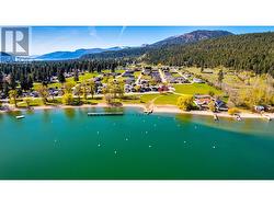 Looking back at the community from the water -