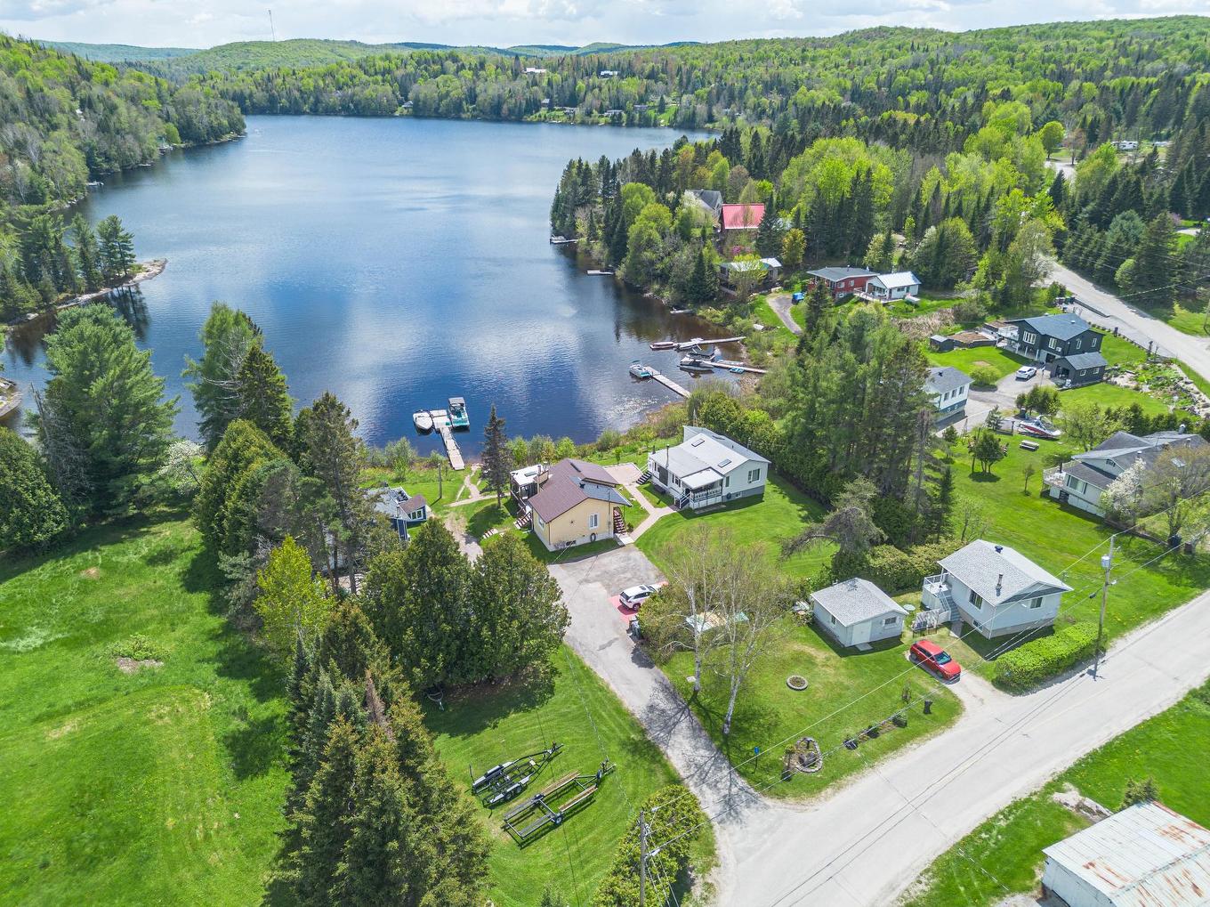 Aerial photo - 103 - 111 Ch. Du Lac-Aux-Bois-Francs O., Rivière-Rouge, QC - Outdoor With Body Of Water With View
