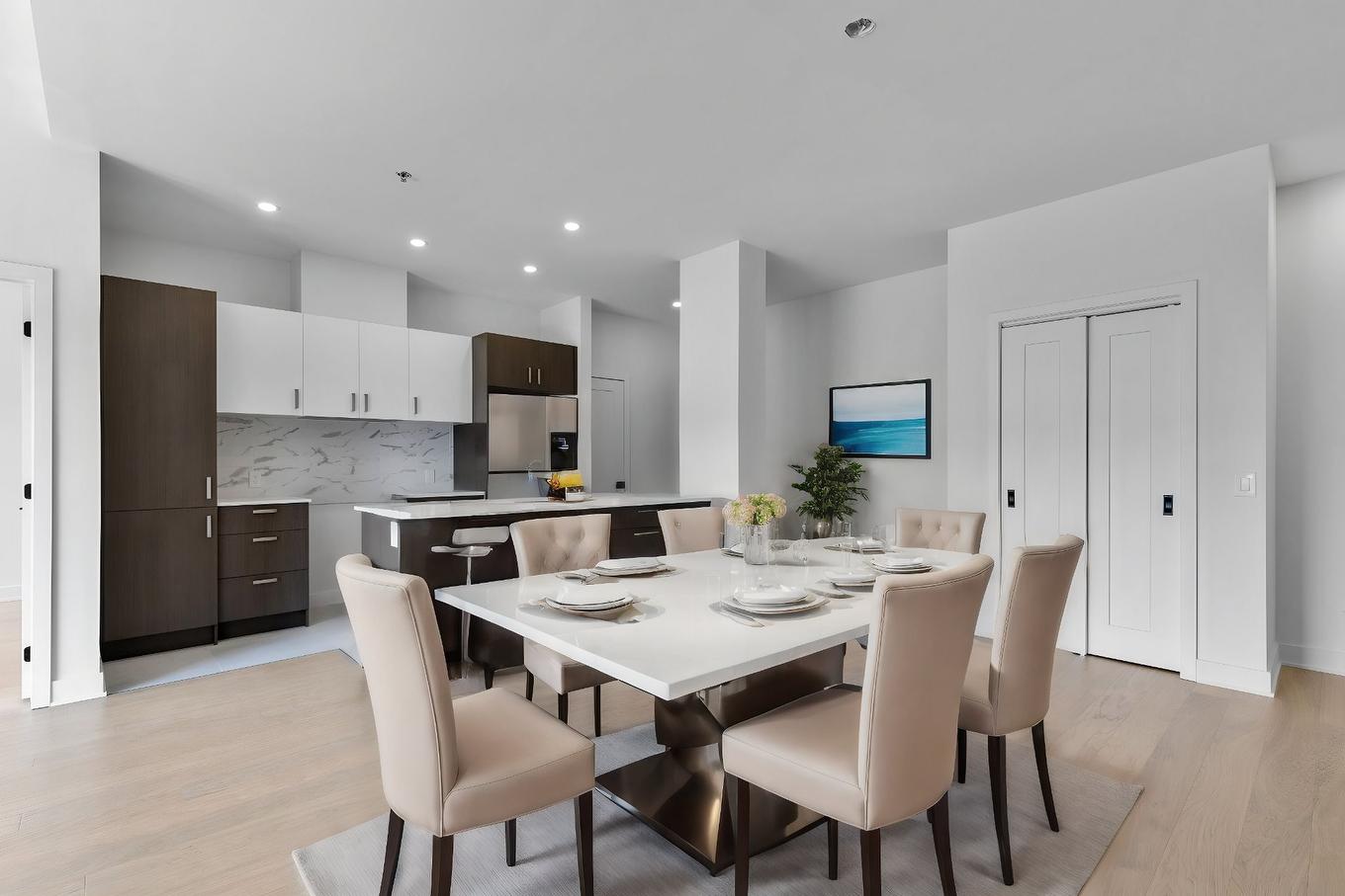 Kitchen - 109-2030 Rue Lucien-Thimens, Montréal (Saint-Laurent), QC - Indoor Photo Showing Dining Room