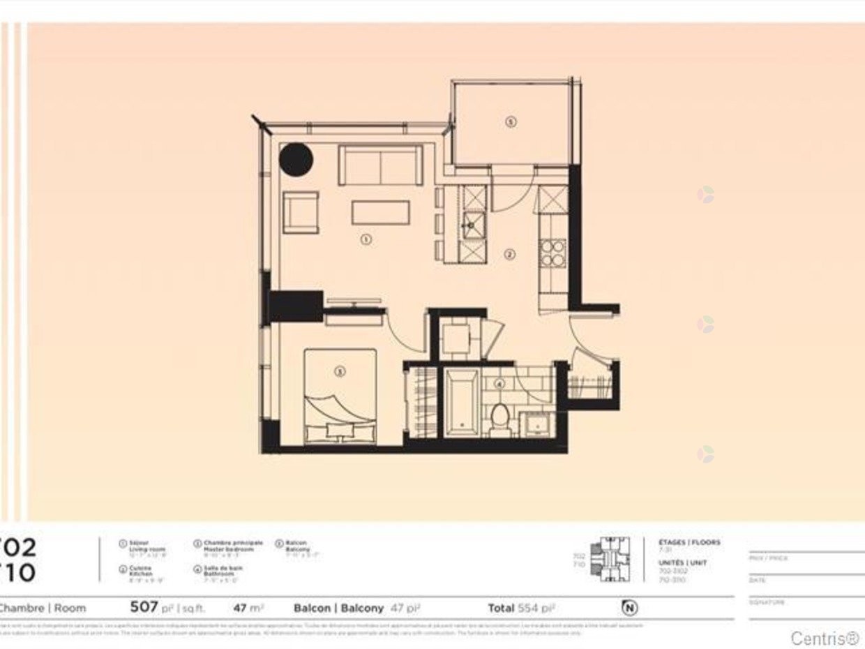 Floor Plan - 1210-1020 Rue De La Montagne, Montréal (Ville-Marie), QC - Other