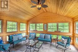 Screened in porch off kitchen -