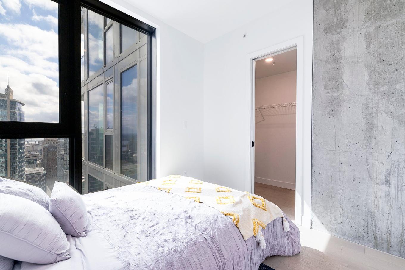 Chambre à coucher - 3509-1245 Rue De Bleury, Montréal (Ville-Marie), QC - Indoor Photo Showing Bedroom