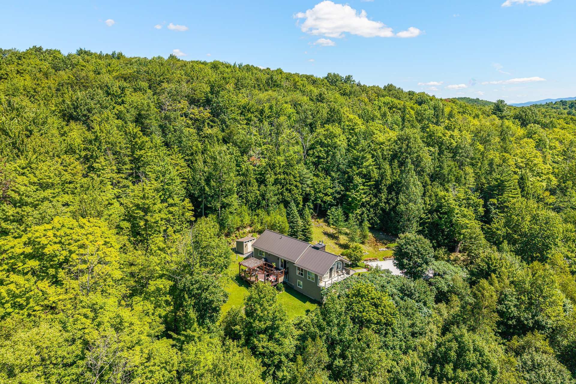 Aerial View - 1573 Ch. Jordan, Dunham, QC - Outdoor With View