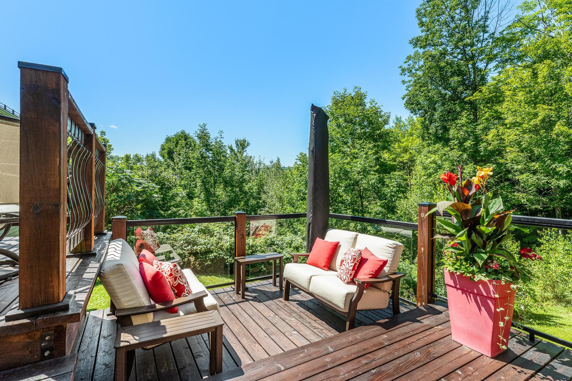 Balcony - 1573 Ch. Jordan, Dunham, QC - Outdoor With Deck Patio Veranda