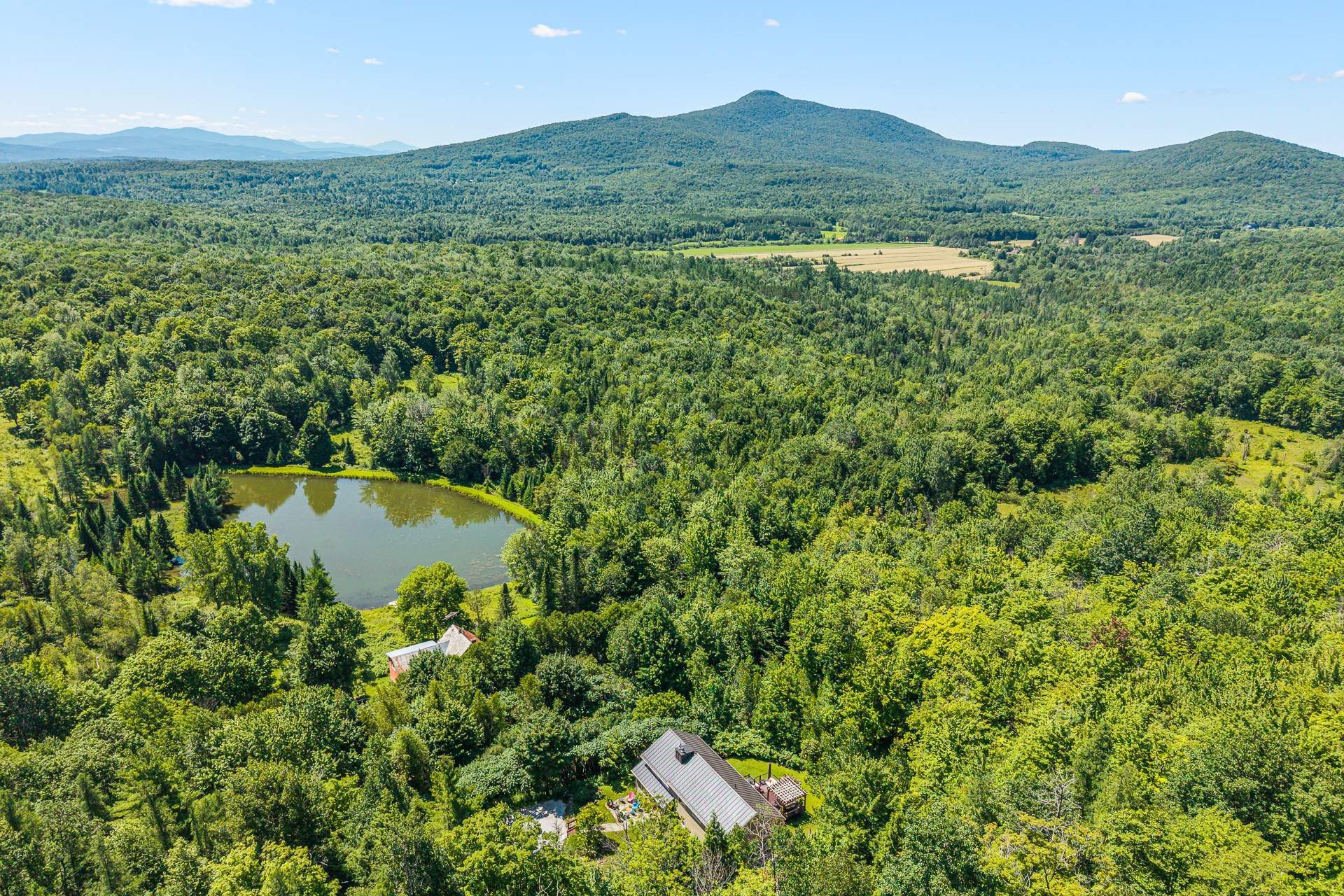 Aerial View - 1573 Ch. Jordan, Dunham, QC - Outdoor With View