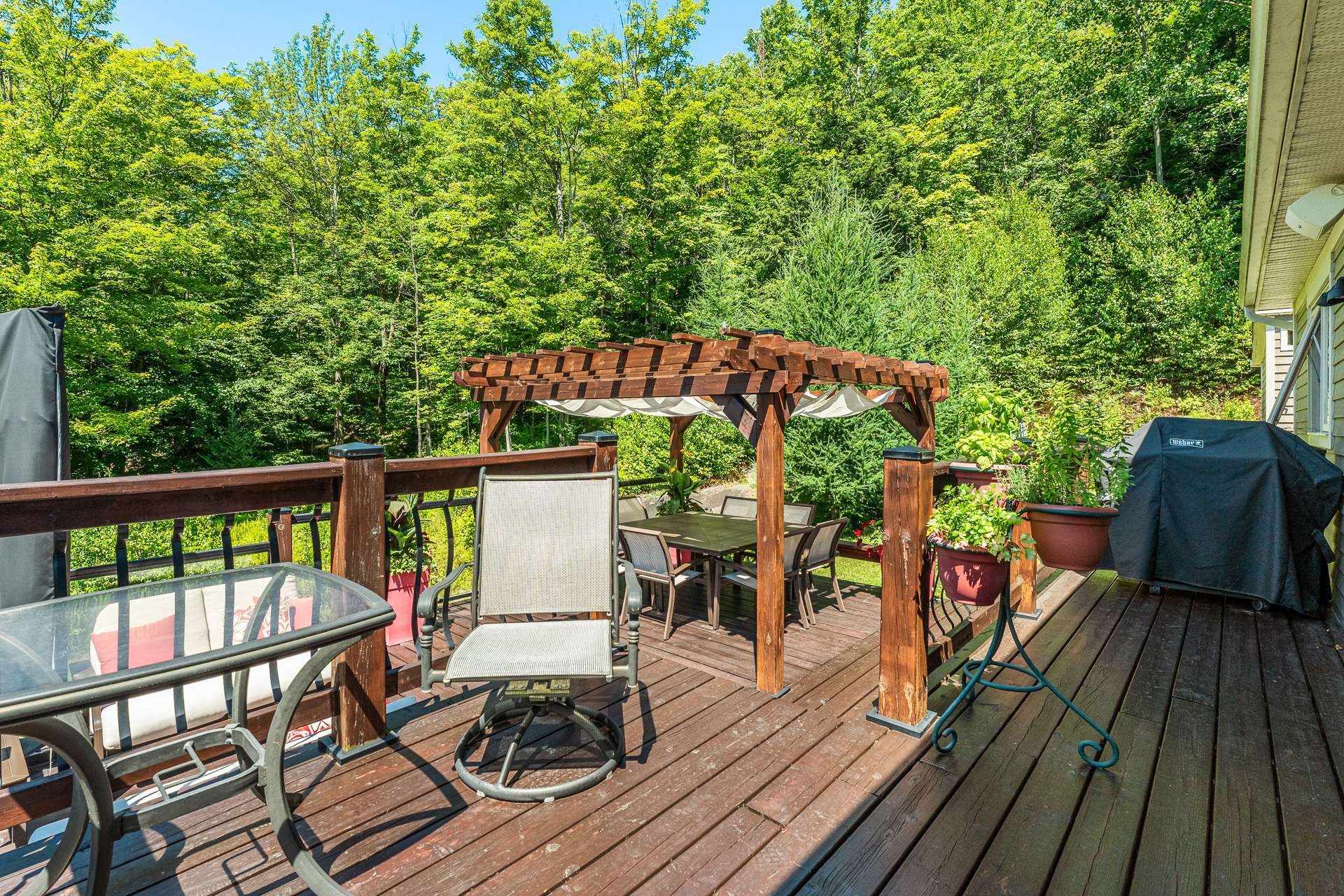 Balcony - 1573 Ch. Jordan, Dunham, QC - Outdoor With Deck Patio Veranda
