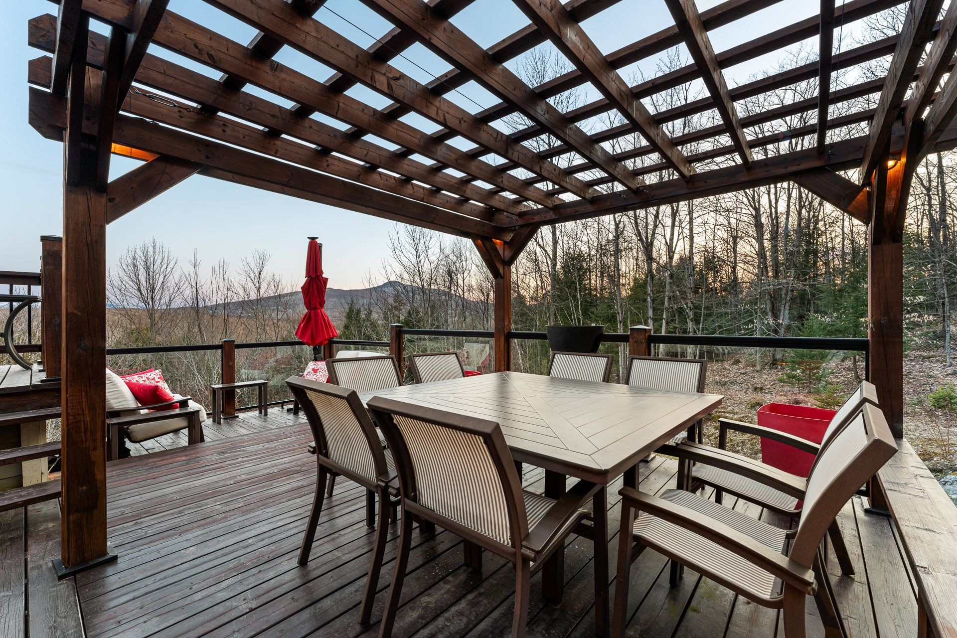 Balcony - 1573 Ch. Jordan, Dunham, QC - Outdoor With Deck Patio Veranda With Exterior