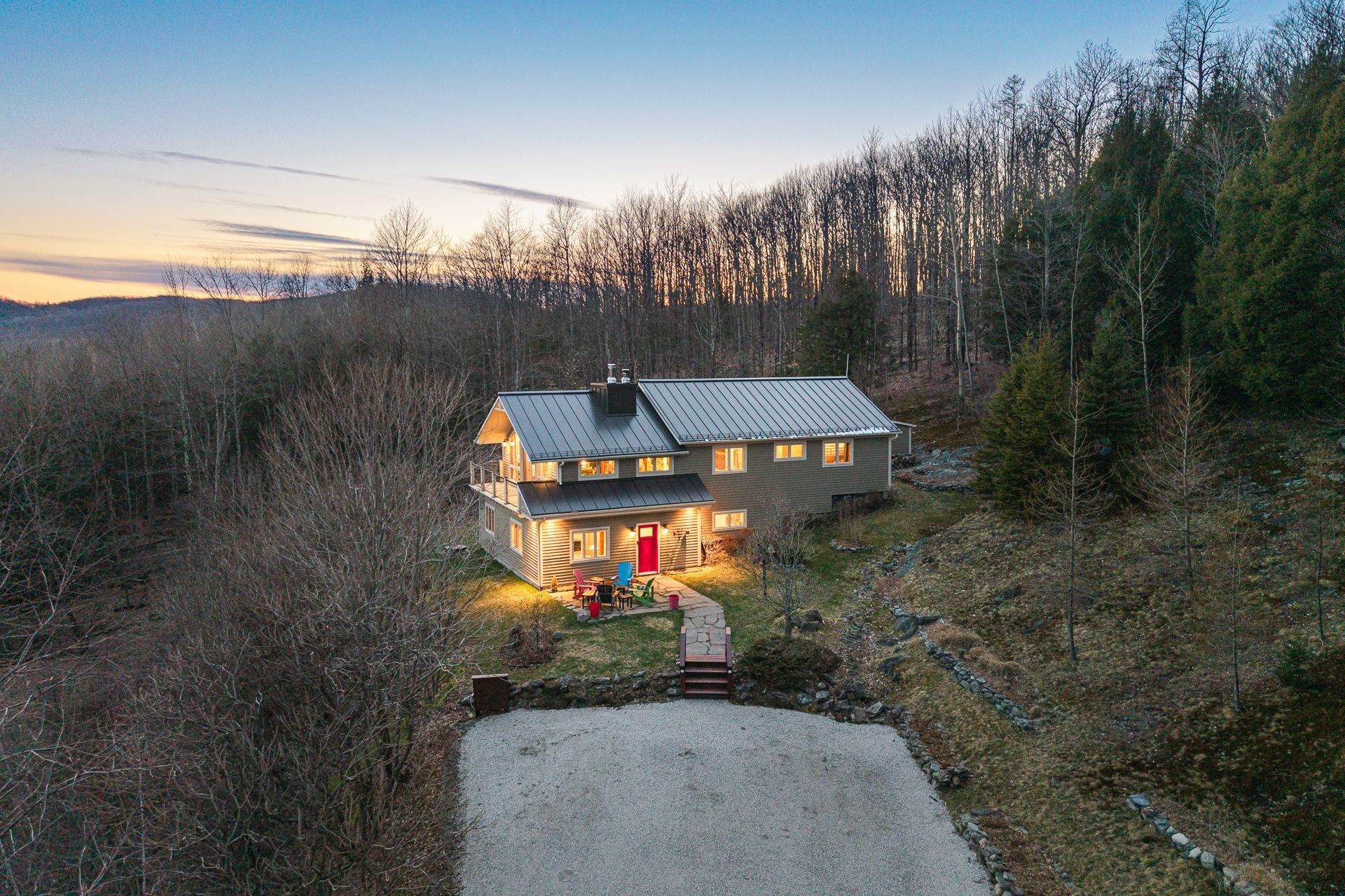 Aerial View - 1573 Ch. Jordan, Dunham, QC - Outdoor With View