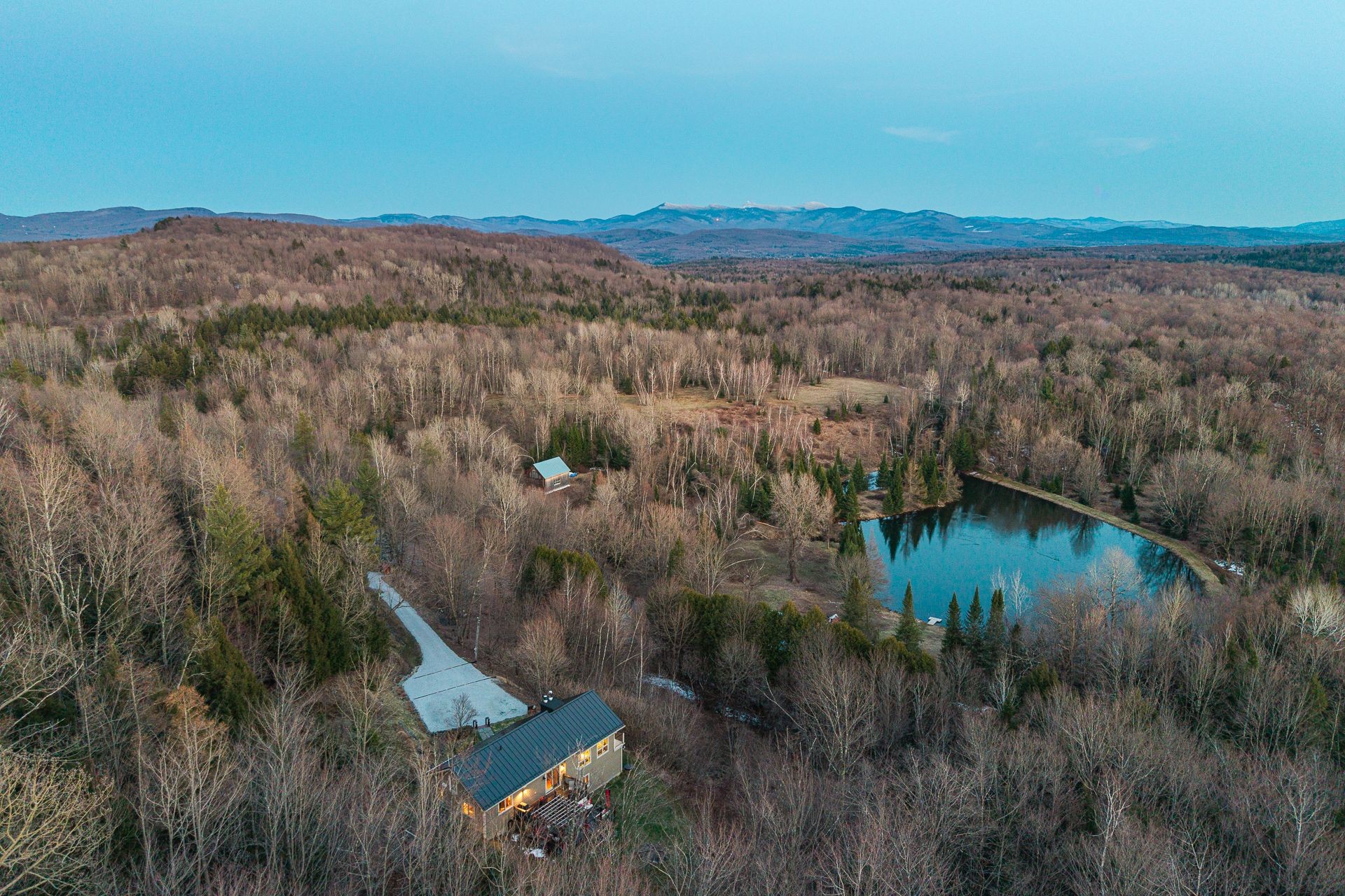 Aerial View - 1573 Ch. Jordan, Dunham, QC - Outdoor With View