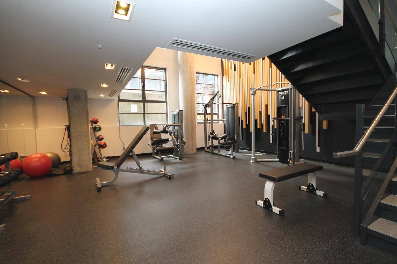 Salle d'exercice - 813-1320 Rue Olier, Montréal (Le Sud-Ouest), QC - Indoor Photo Showing Gym Room