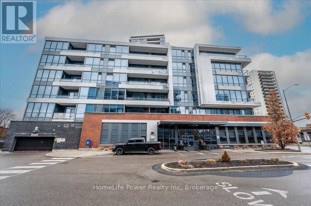 2102 - 1 Hurontario Street, Mississauga (Port Credit), ON - Outdoor With Balcony With Facade