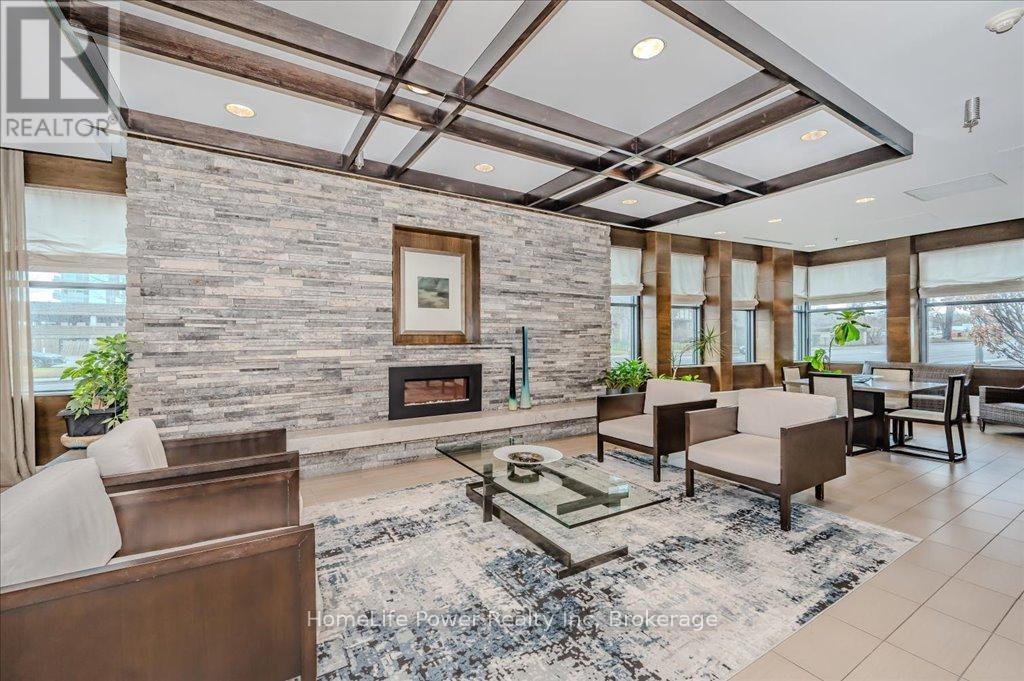 2001 - 1 Hurontario Street, Mississauga (Port Credit), ON - Indoor With Fireplace