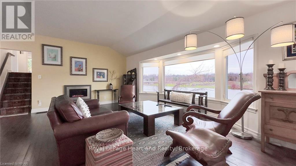 37001 Millar Street, Ashfield-Colborne-Wawanosh (Colborne), ON - Indoor Photo Showing Living Room With Fireplace