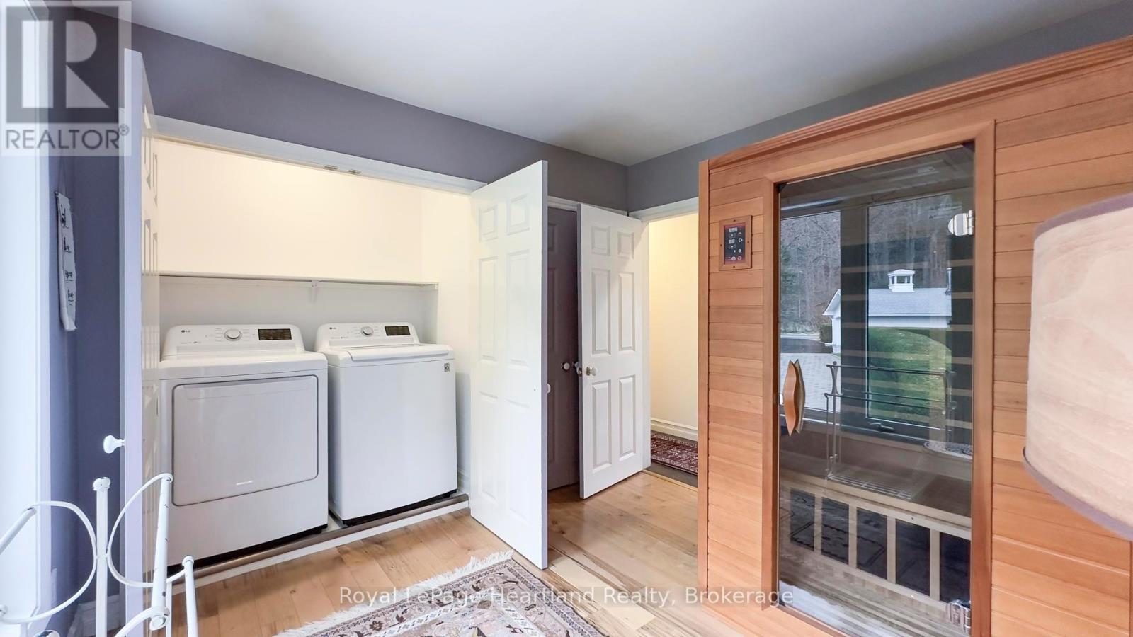 sauna and laundry room - 37001 Millar Street, Ashfield-Colborne-Wawanosh (Colborne), ON - Indoor Photo Showing Laundry Room