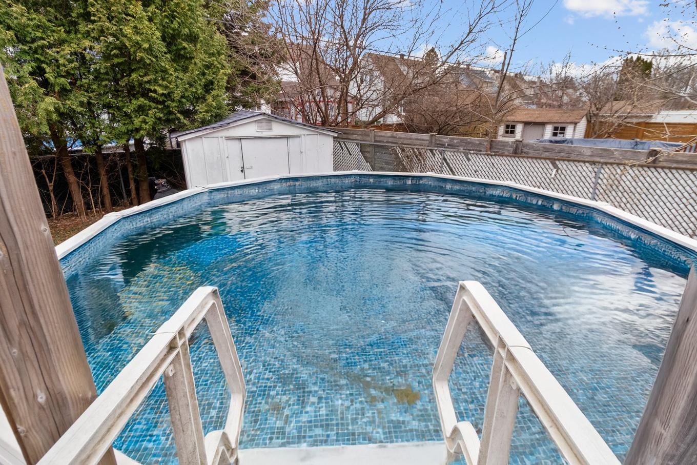 Piscine - 8320 24E Avenue, Montréal (Villeray/Saint-Michel/Parc-Extension), QC - Outdoor With Above Ground Pool