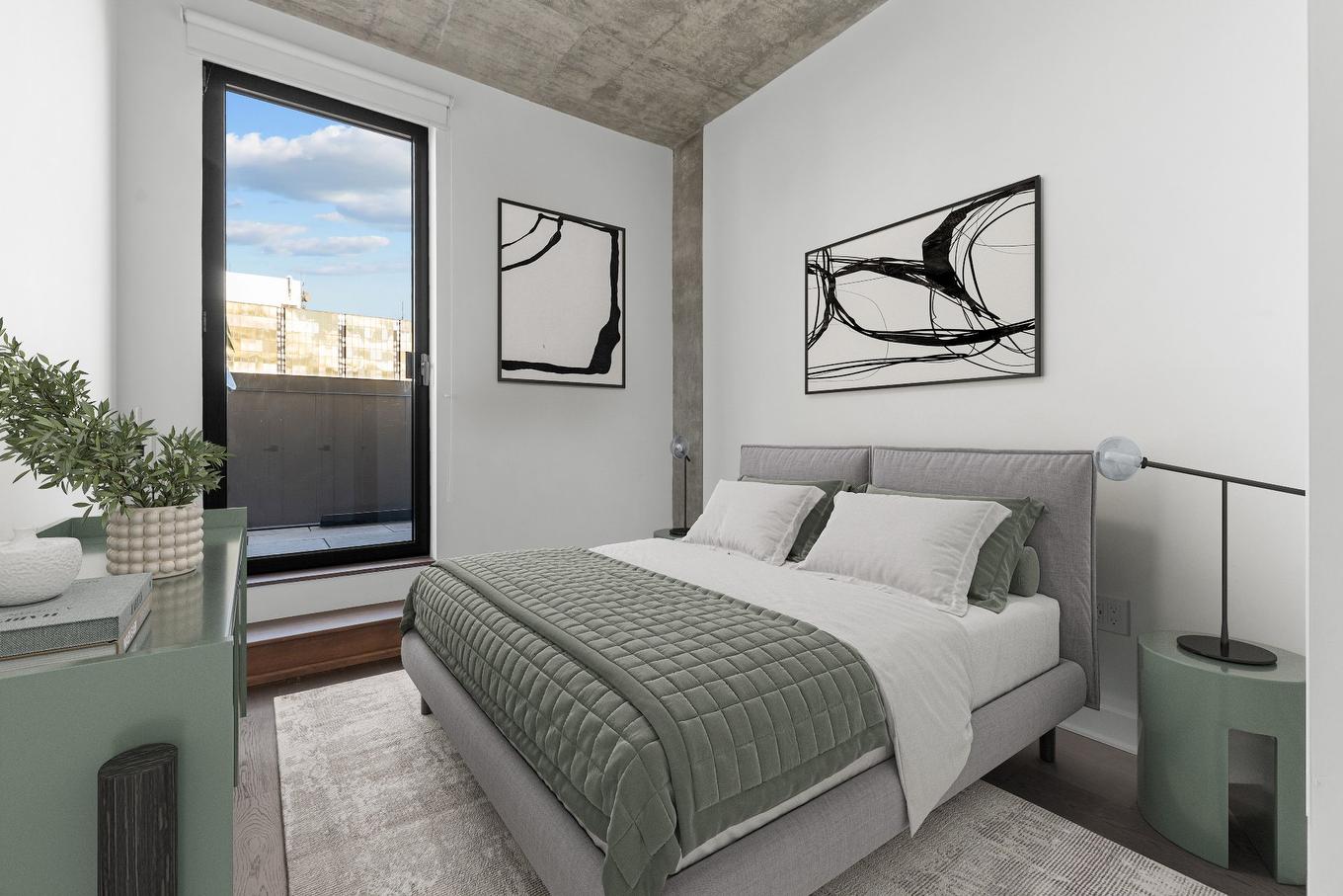 Chambre à coucher principale - 808-1575 Rue Gareau, Montréal (Ville-Marie), QC - Indoor Photo Showing Bedroom