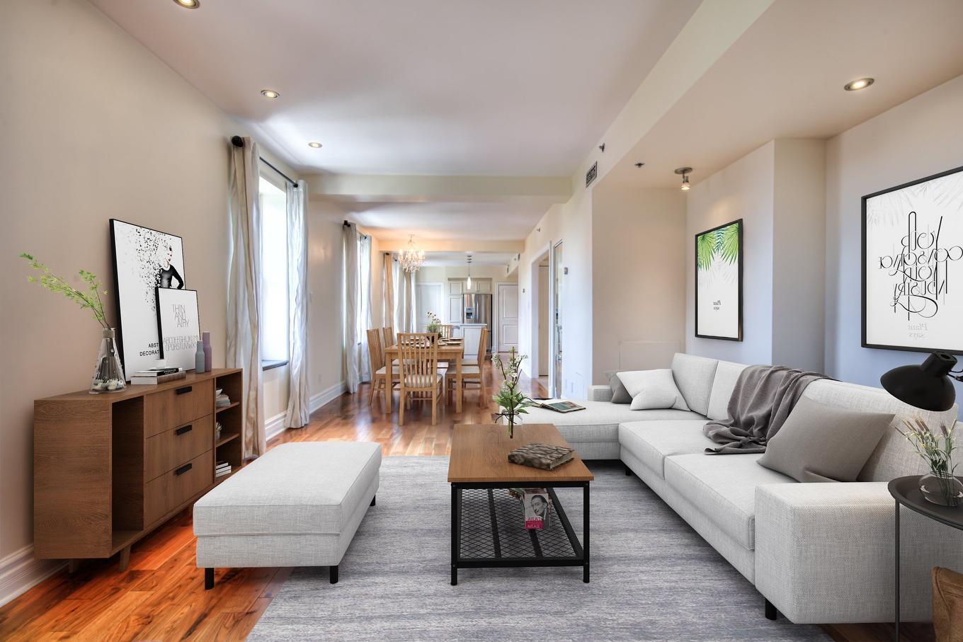 Living room - 903-65 Boul. René-Lévesque E., Montréal (Ville-Marie), QC - Indoor Photo Showing Living Room