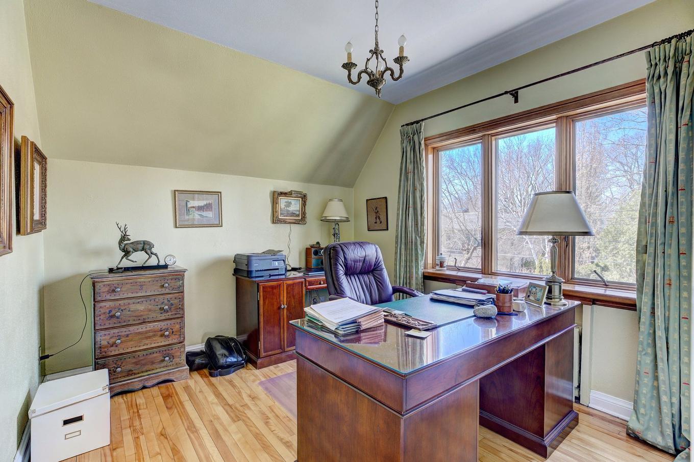 Bedroom - 239 Av. Carlyle, Mont-Royal, QC - Indoor Photo Showing Office