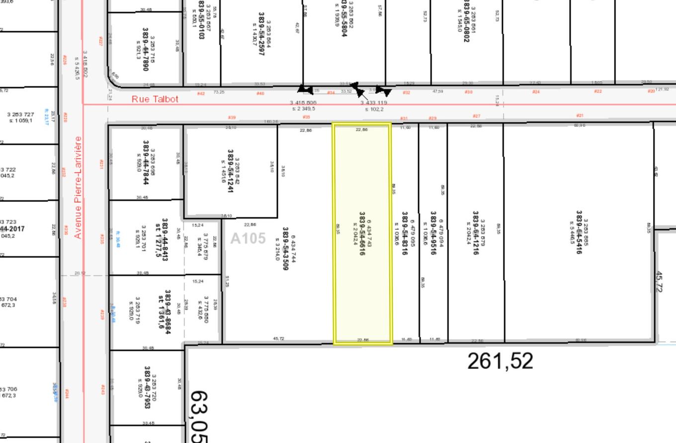 Drawing (sketch) - Rue Talbot, Rouyn-Noranda, QC