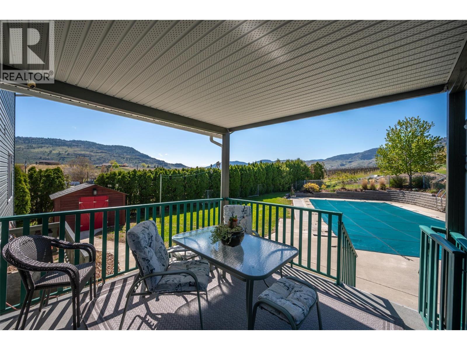 445 5 Road, Oliver, BC - Outdoor With In Ground Pool With Deck Patio Veranda With Exterior