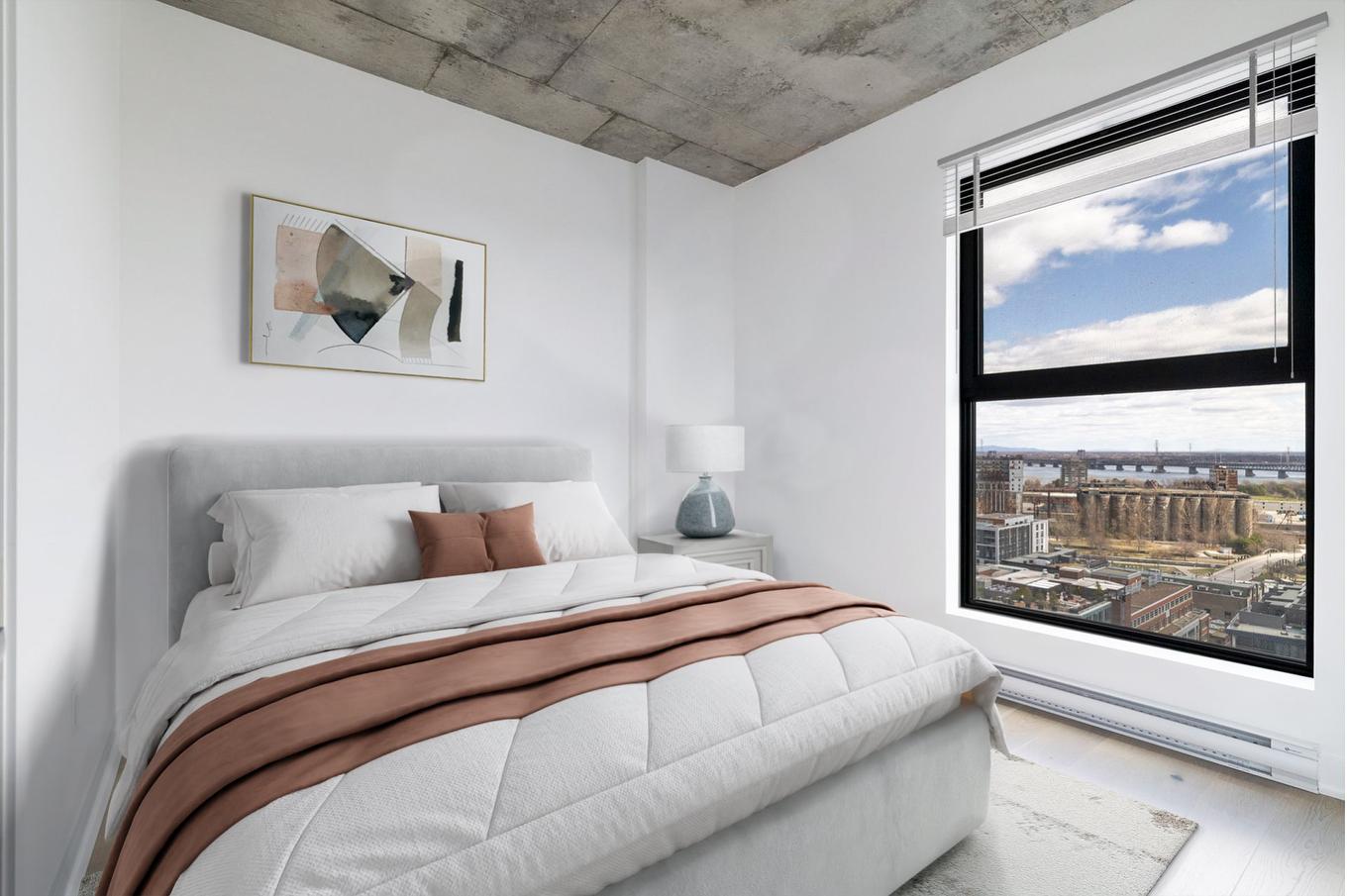 Bedroom - 2220-245 Boul. Robert-Bourassa, Montréal (Ville-Marie), QC - Indoor Photo Showing Bedroom