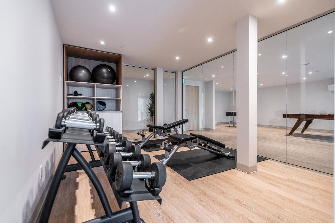 Salle d'exercice - 105-123 Rue Cuttle, Mont-Tremblant, QC - Indoor Photo Showing Gym Room