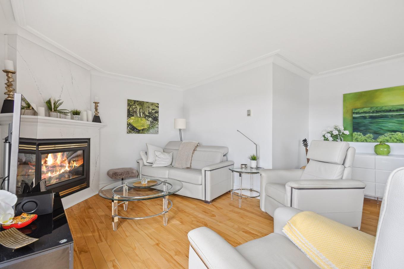Room - 4-300 Rue Du Moulin, Magog, QC - Indoor Photo Showing Living Room With Fireplace