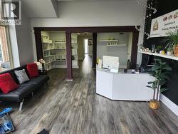 Reception area with finished floors -