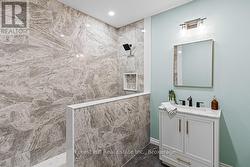 3pc bathroom on lower level -