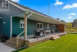 Long covered back deck -