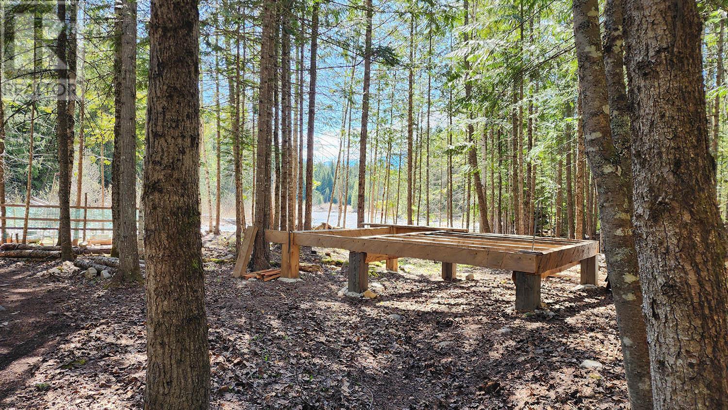 Crawford Creek waterfront unfinished structure base - 16424 Wadds Road, Crawford Bay, BC - With View